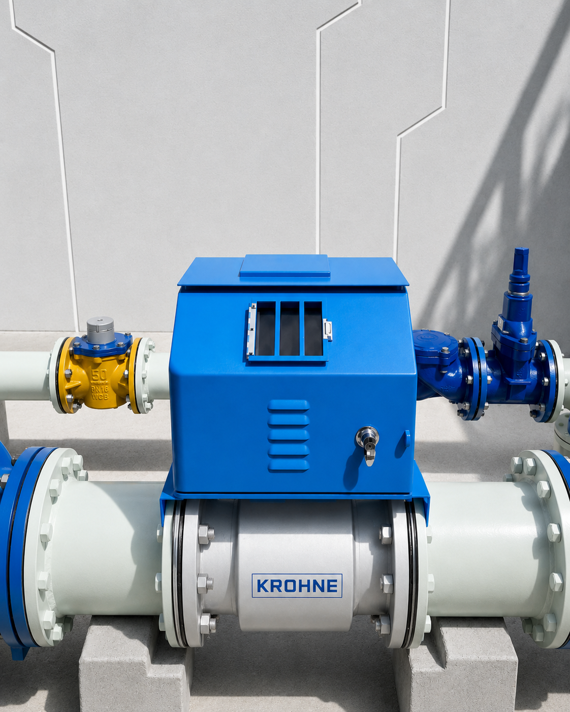KROHNE flowmeter installed onsite, an authorised Mimtech brand partner